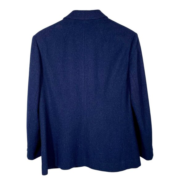 Vintage Pendleton 100% Virgin Wool Navy Blue Heritage Blazer Women’s Size Small - Picture 4 of 11